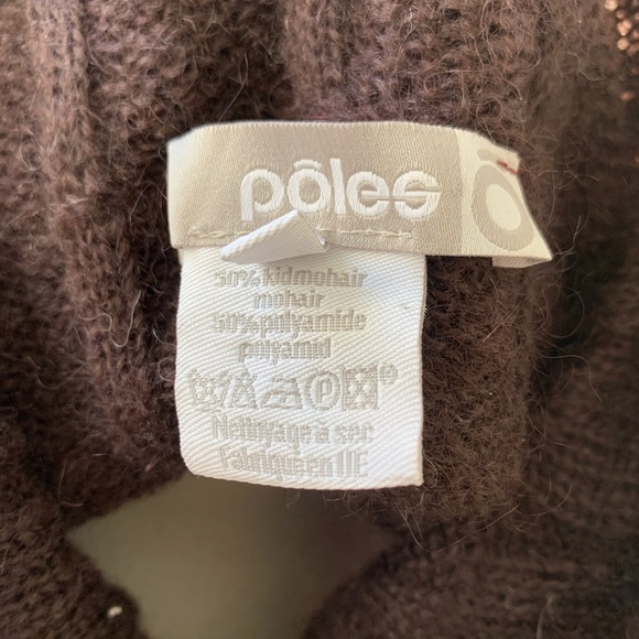 POLES soft mohair blend cable knit cowl neck - Picture 8 of 8